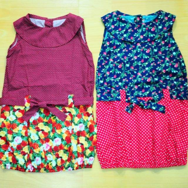 Dress katun anak import thailand