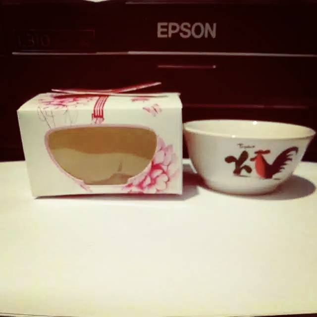 Box kemasan mangkok ayam jago mini