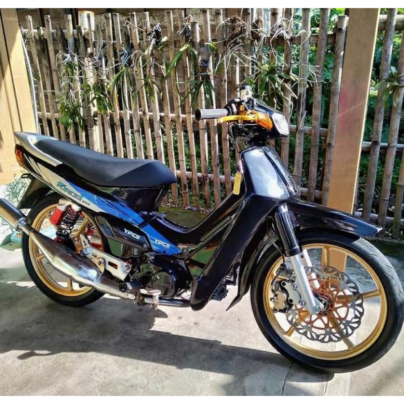 Striping Lis Sticker Standar Ori Yamaha Force1 1992 Biru Striping Force 1 1992 Biru