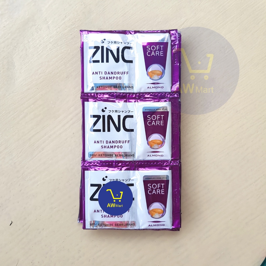 SHAMPOO ZINC SACHET 10 ML 1 RENTENG 12 SACHET 24 PCS - ALL VARIAN