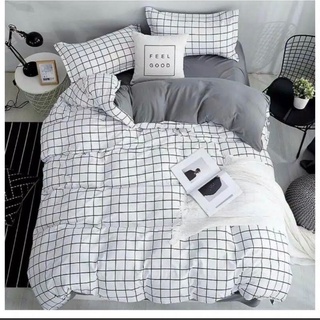 Jual BIGSALE!!!BEDCOVER SET 1 SET BEDCOVER KOTAK-KOTAK MOTIF KOREAN ...