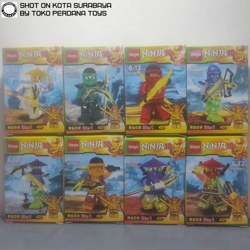 Mainan Anak -Mainan Lego  Block Minifigure Ninja 10