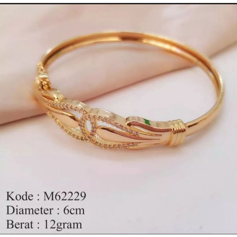 gelang tangan wanita sangat mewah gold berlapis emas