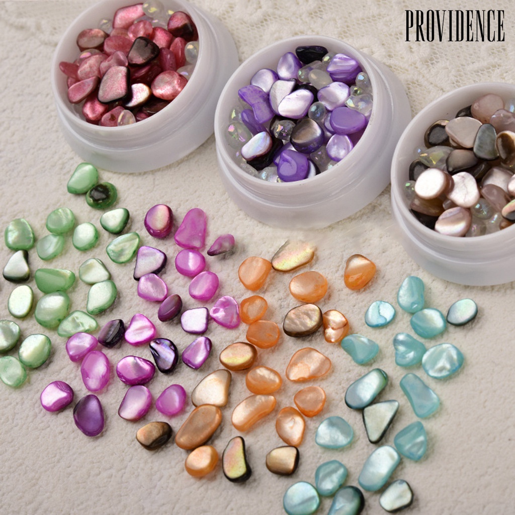 Providence 1 Box Nail Shell Stone Shiny Effect 3D Effect Colorful Japanese Style Holographic Nail Atr Decal for Salon