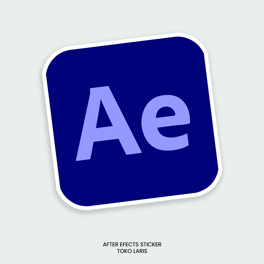 Sticker After Effects Untuk Sticker Laptop, Tumblr, Helm, Case