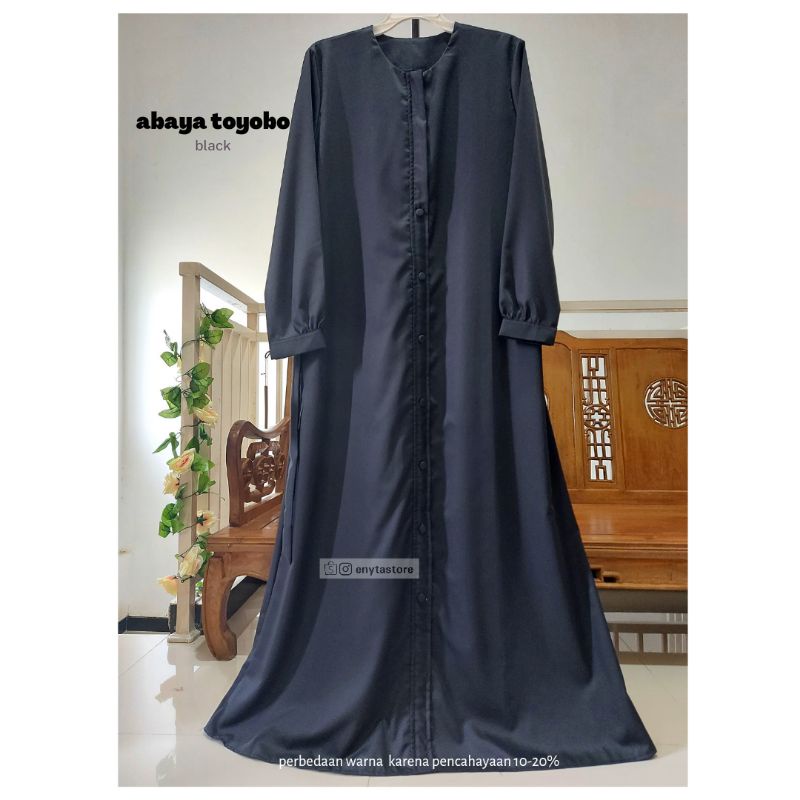 Gamis Abaya toyobo | busui friendly | 1 kg muat 3 pcs