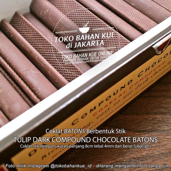

Coklat Stik Chocolate Batons Compound Sticks Cokelat Tulip - 500 gr TERLARIS TERPERCAYA ORIGINAL