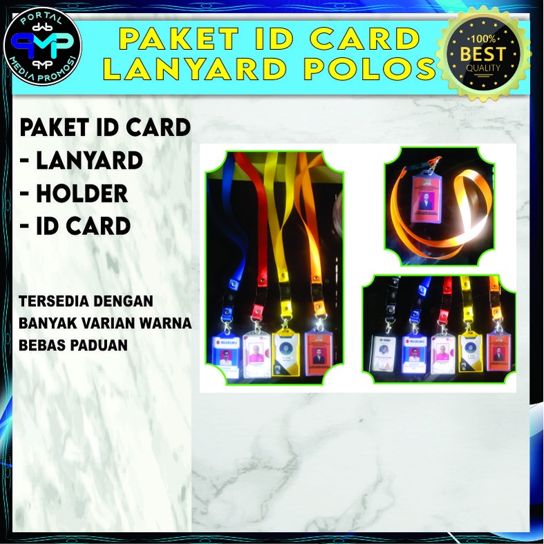 

Paket lengkap ID Card Lanyard polos