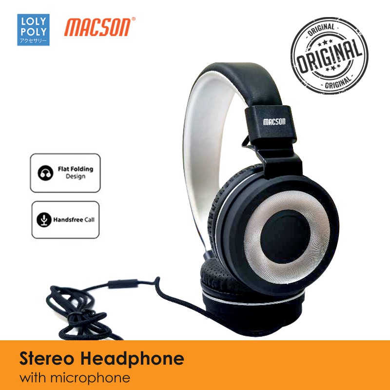 LOLYPOLY Wired Headphone Stereo with Microphone Headset 153