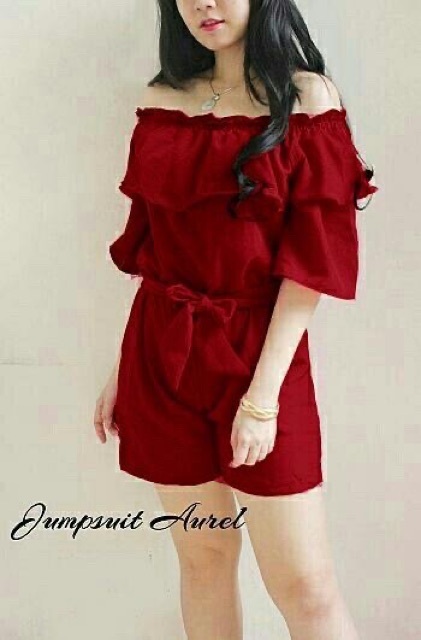 MM- Jumpsuit aurel wafel / Jumpsuit wanita murah / Jumpsuit wanita terbaru