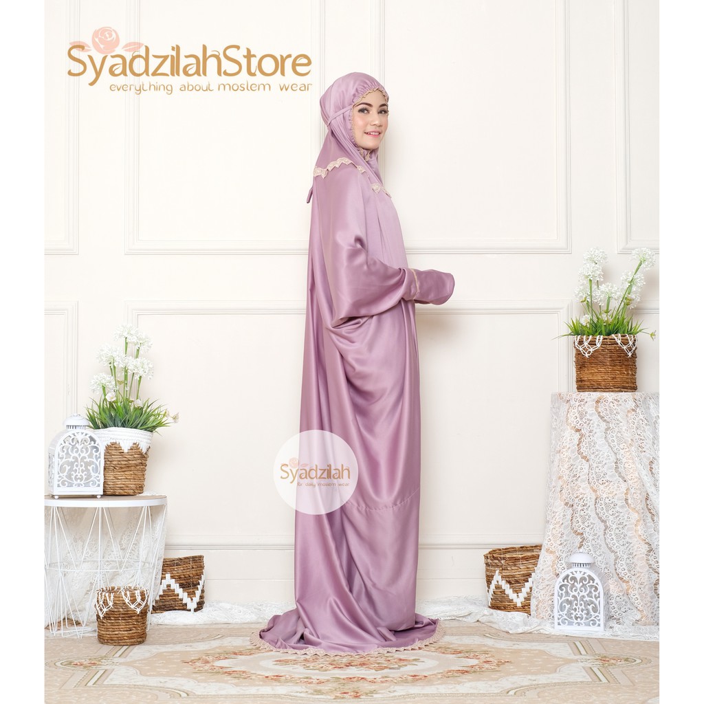 SYADZILAH - Mukena Terusan Dewasa Daily syadzilah Renda Mewah