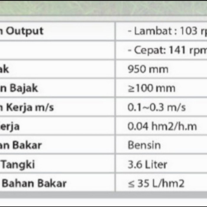 Mesin Traktor Sawah Bajak Mini Power Tiller Tiger GT800 GT 800 Singkal