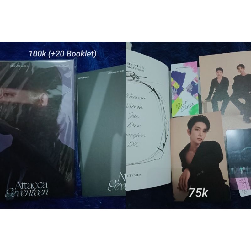 [Ready Stock] Album only unsealed seventeen your choice other side wonwoo scoups jeonghan joshua ver