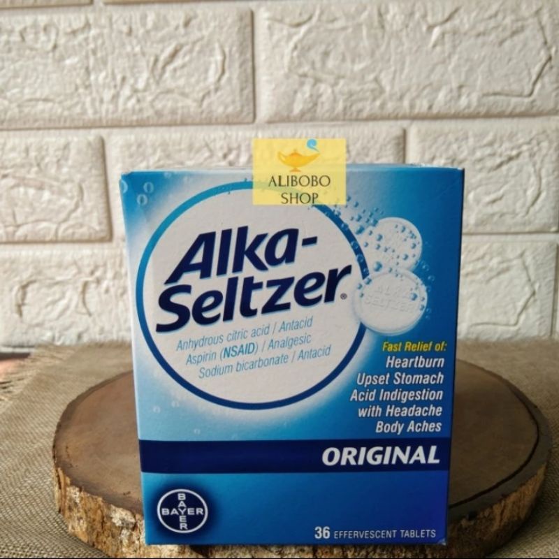 Jual ALKA SELTZER ORIGINAL SAKIT KEPALA PERUT KEMBUNG MAAG MUAL ...