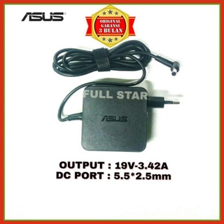 Adaptor Charger Laptop Asus 19V 3.42A 65W 5.5X2.5mm ORIGINAL A455L A455LA A455LB A455LD A450 A450C A450CA A450CC A450VC A450L A450LA A450LB A450LC X45U X44H A44H A43S A43E A42F  A46C A46CA A46CB A46CM K46 K46CM K46CA K46CB X450 X450C X450CA X450CC X450VC
