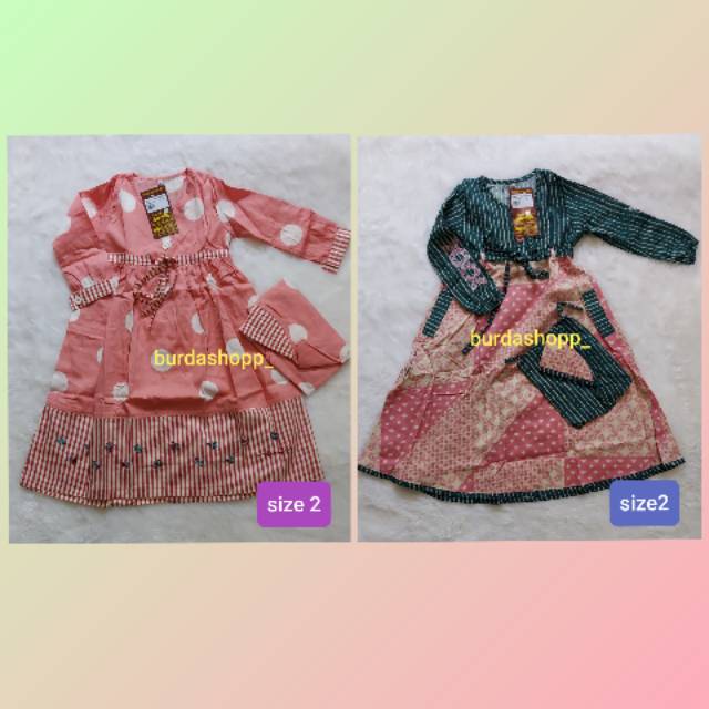 BAJU MUSLIM ANAK DANNIS PEREMPUAN SIZE 2
