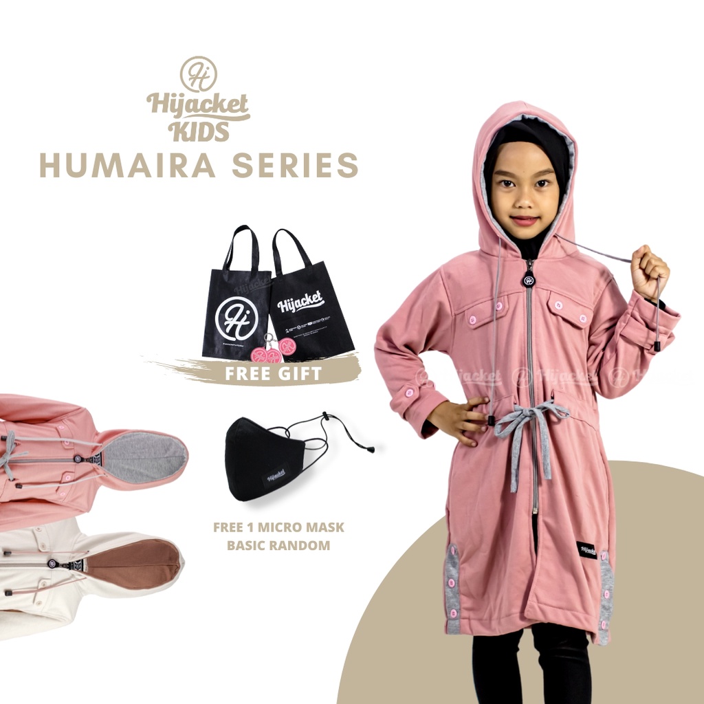 Hijacket Kids Humairo Muslimah / Jaket Hijaber Anak Muslimah