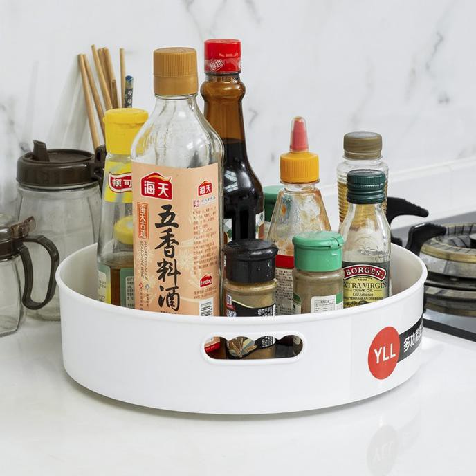 2799 Rak bulat putar, Plastik bumbu penyimpanan serbaguna - Besar