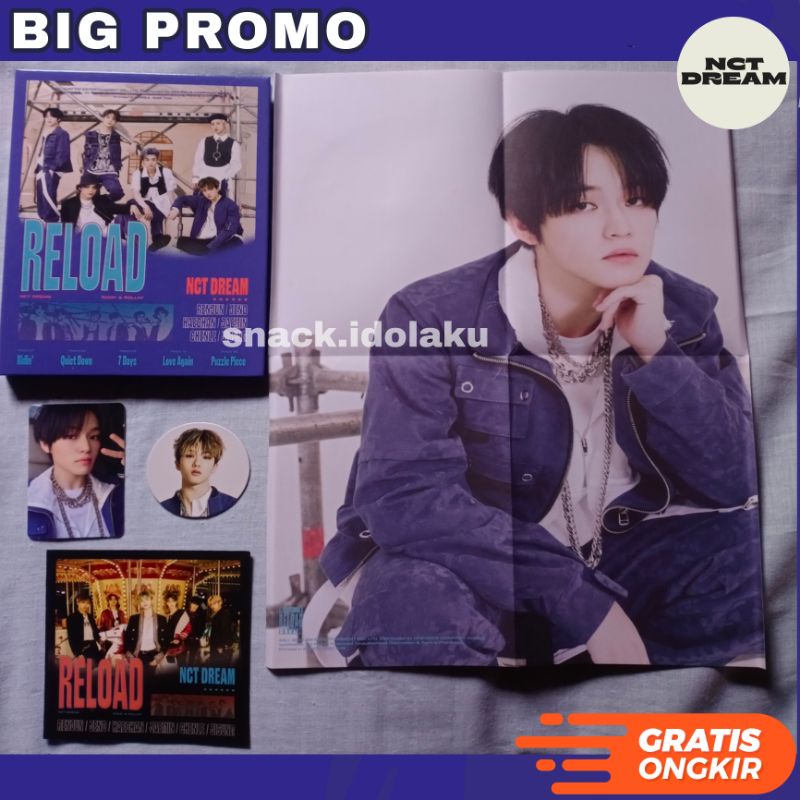 [READY] album Only, Photocard, Polded Poster, Cc, Album NCT Dream Reload Rollin Ver