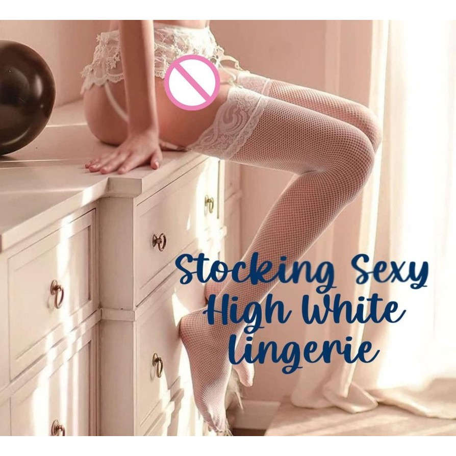 Stocking Sexy High White Lingerie import