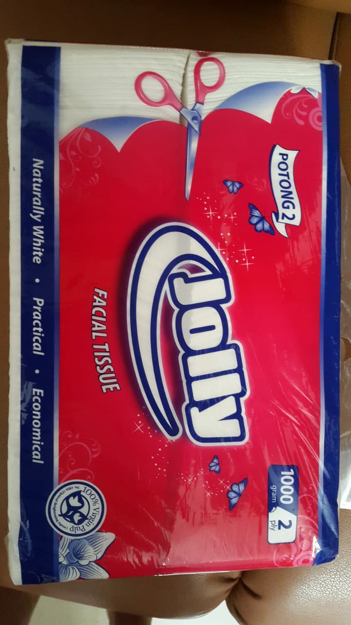 Jolly Potong 2 Facial Tissue 2ply 1000gr