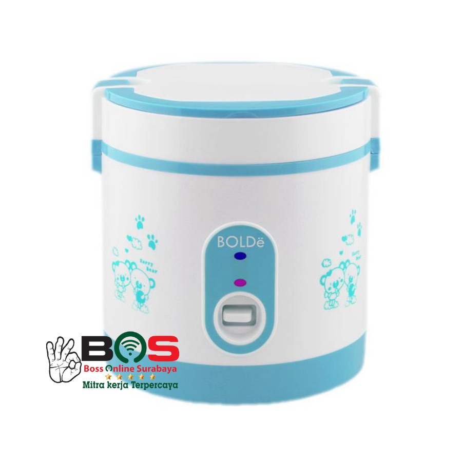 Magic Com Penanak Nasi Rice Cooker Mini 0.6Liter Traveling Bolde Titanium Eco