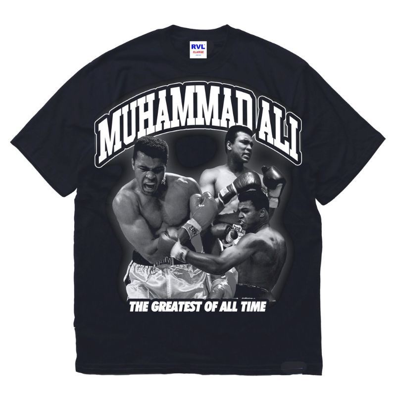 Kaos Oversize Vintage Black T-Shirt - BOXING MUHAMMAD ALI