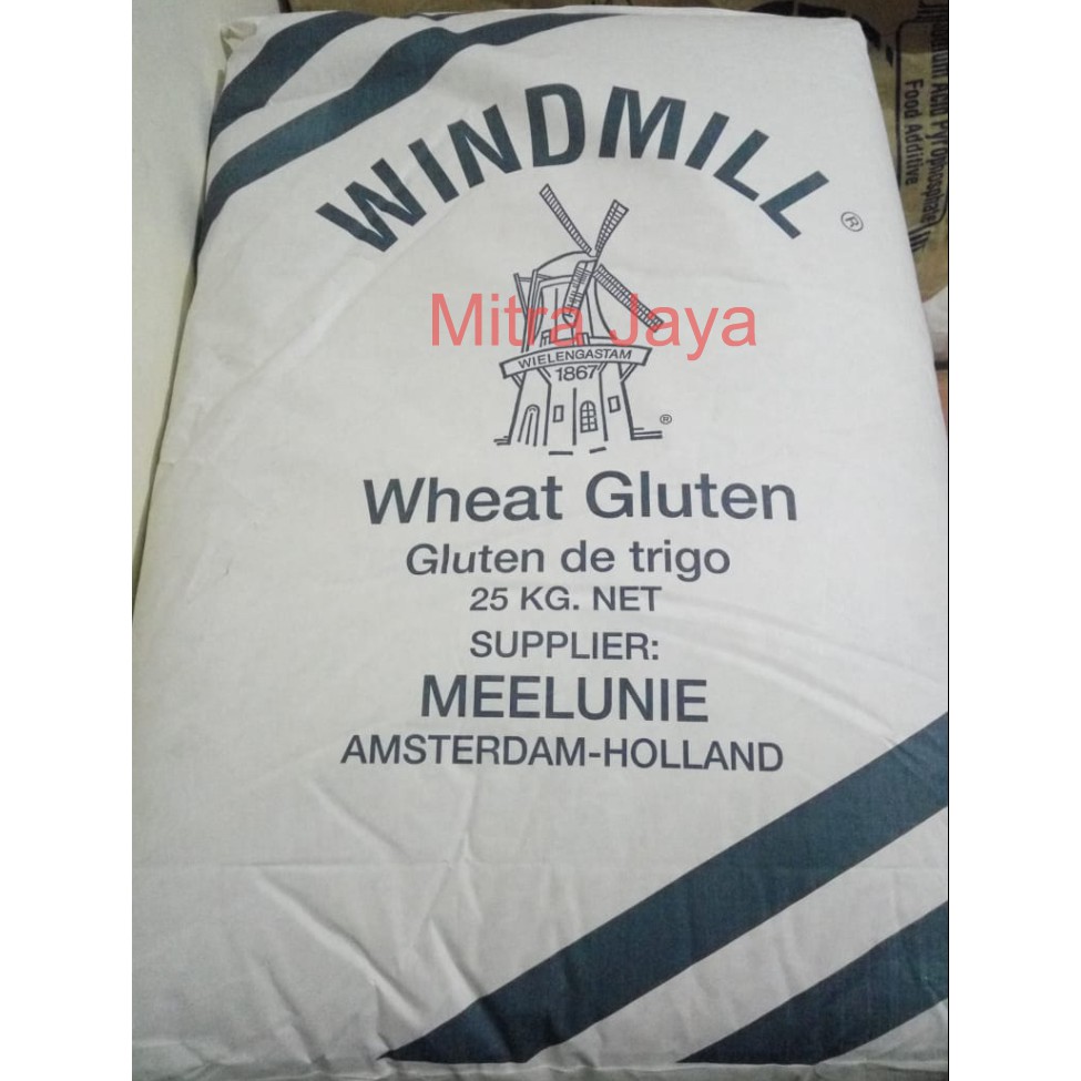 

LAKU Vital Wheat Gluten 250 Gram / Wheat Gluten Windmill Ex Holland / Tepung Gluten