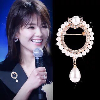 Baru Kreatif Mutiara Pin Bros Berlian Imitasi Bros Elegan Cukup Gaya Bros Mutiara Bros-5