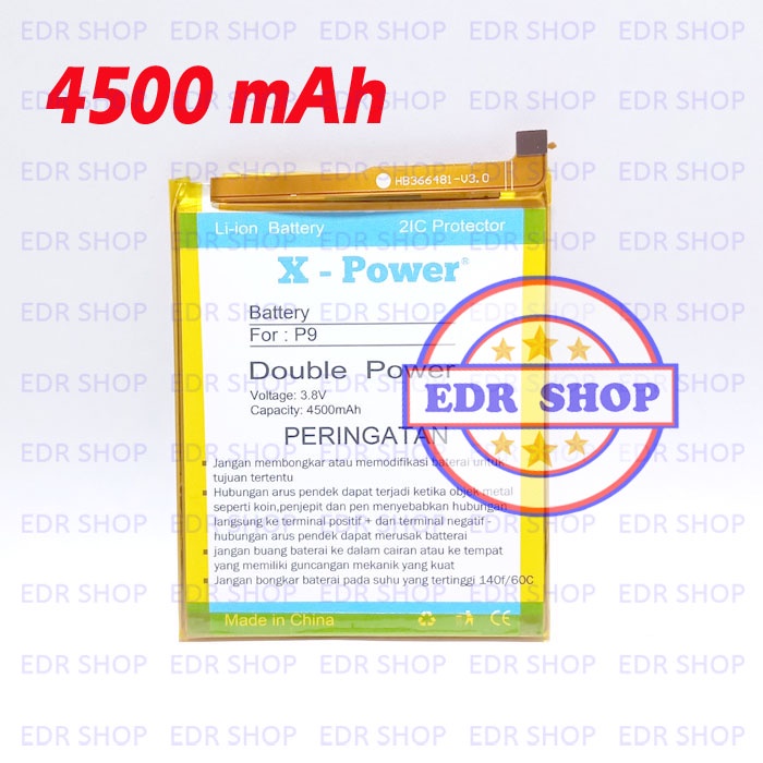 Batre Huawei P9 Leica G9 HB366481ECW Batu Baterai Battery Tanam Double Power
