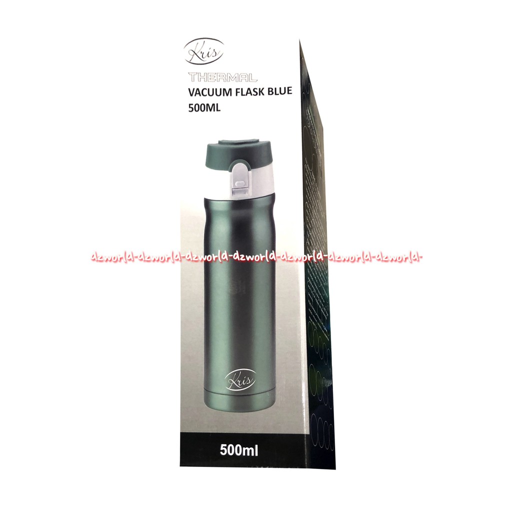 Kris Thermal Vacuum Flask Blue 500ml Botol Minum Panas Dingin Tosca Termos Toska 500 ml