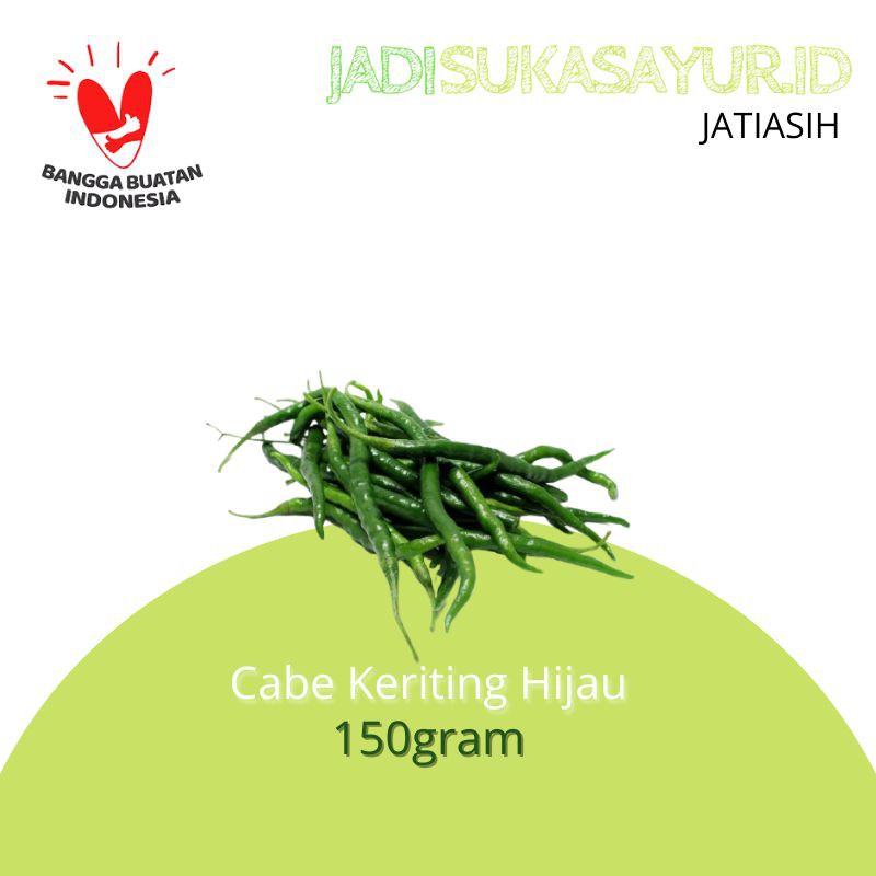 

Cabai Hijau Keriting 150gram - Sayur Segar Bekasi