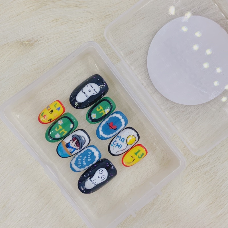 PARK JIMIN BTS custom press on nails nail art gel kuku palsu