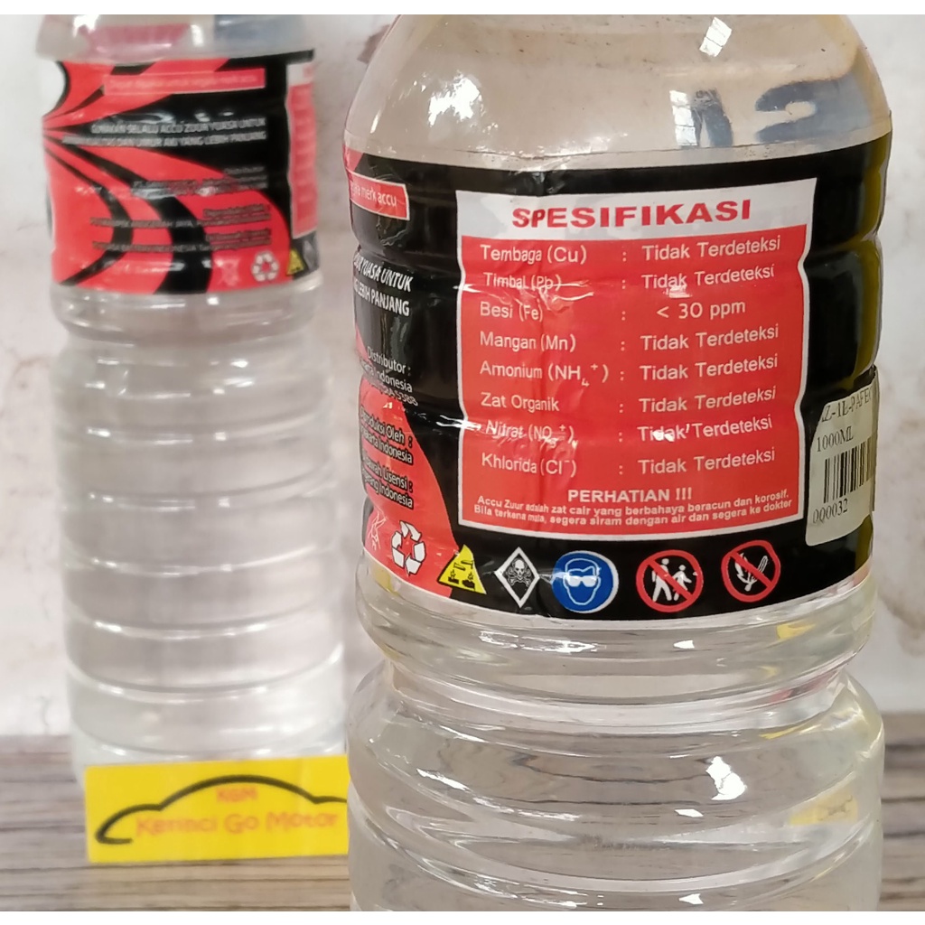 YUASA AIR AKI ZUUR 1L AIR ACCU ZUUR ELECTROLYTE 1L BATTERY WATER