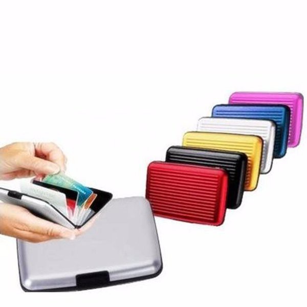 CARD GUARD HOLDER ALUMINIUM WALLET DOMPET ATM UANG KARTU KREDIT - DOMPET KARTU ALUMUNIUM