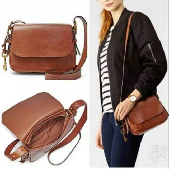 Tas Fossil Original Harper Small Brown NWT | Shopee Indonesia