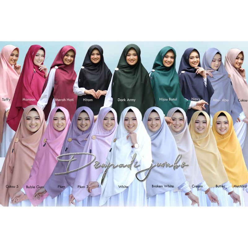 HIJAB PUAN/PUAN JUMBO/DRUPADI JUMBO