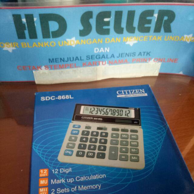 

KALKULATOR CITIZEN SDC 868 L 12 DIGIT