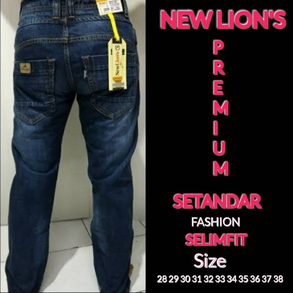 Celana Panjang Jean's New Lion's (Sebelumnya New Lois), Premium, 27-32