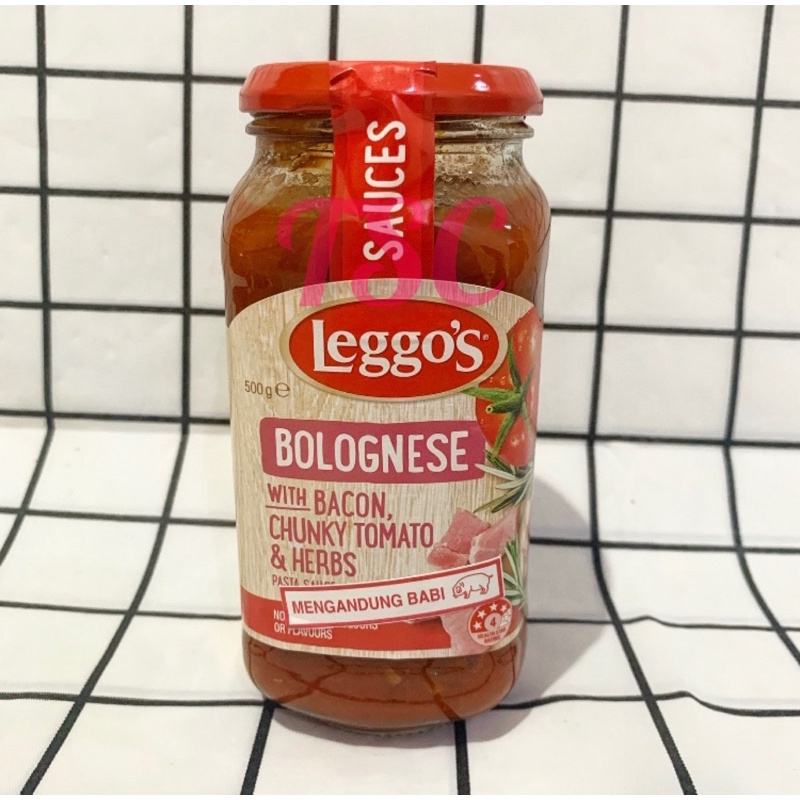 

Leggos Bolognese with Bacon, Chunky Tomato & Herbs Pasta Sauce Leggo's Sauce Bolognese Leggo's