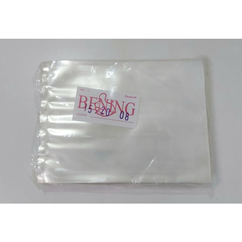 Plastik PP merk BENING Tebal 08