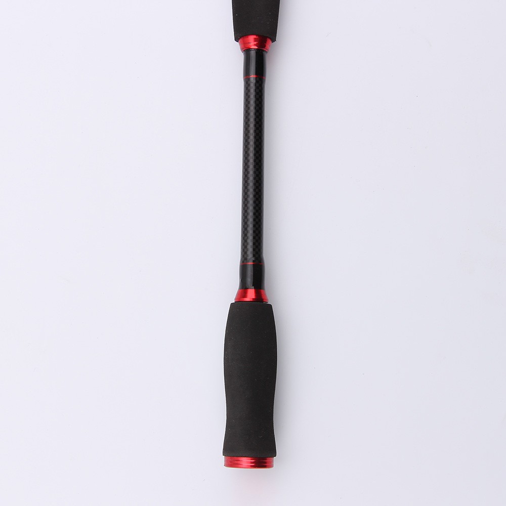 Alat Pancing Gagang Pancing Joran Spinning  2.1 Meter 2 Segment Bahan Carbon Fiber - Joran Red
