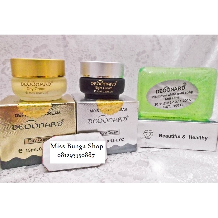 CREAM DEOONARD GOLD SET + SABUN DEOONARD GOLD