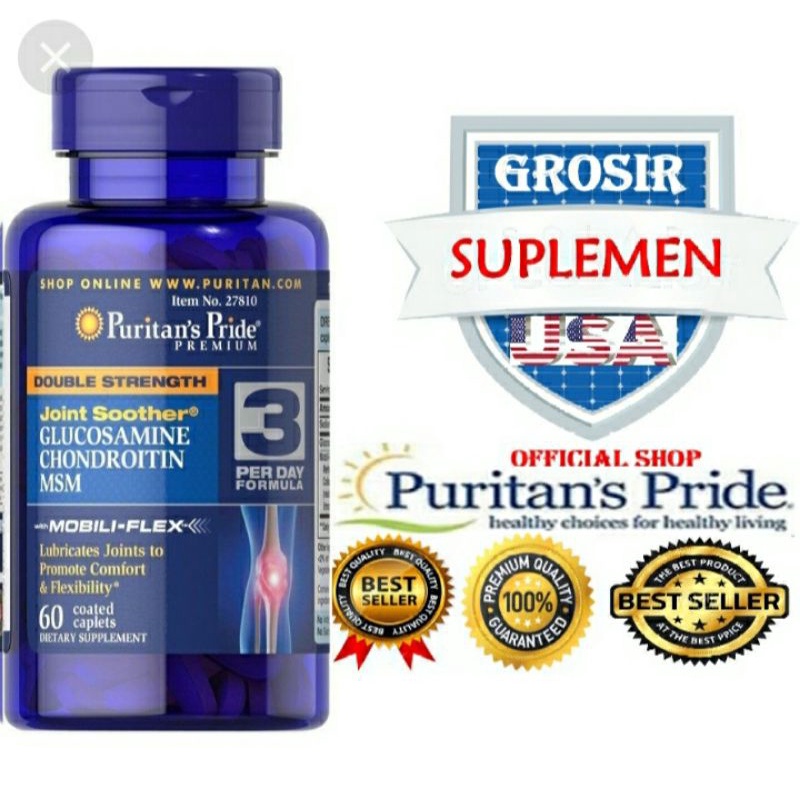 GLUCOSAMINE CHONDROITIN MSM PURITAN'S obat persendian
