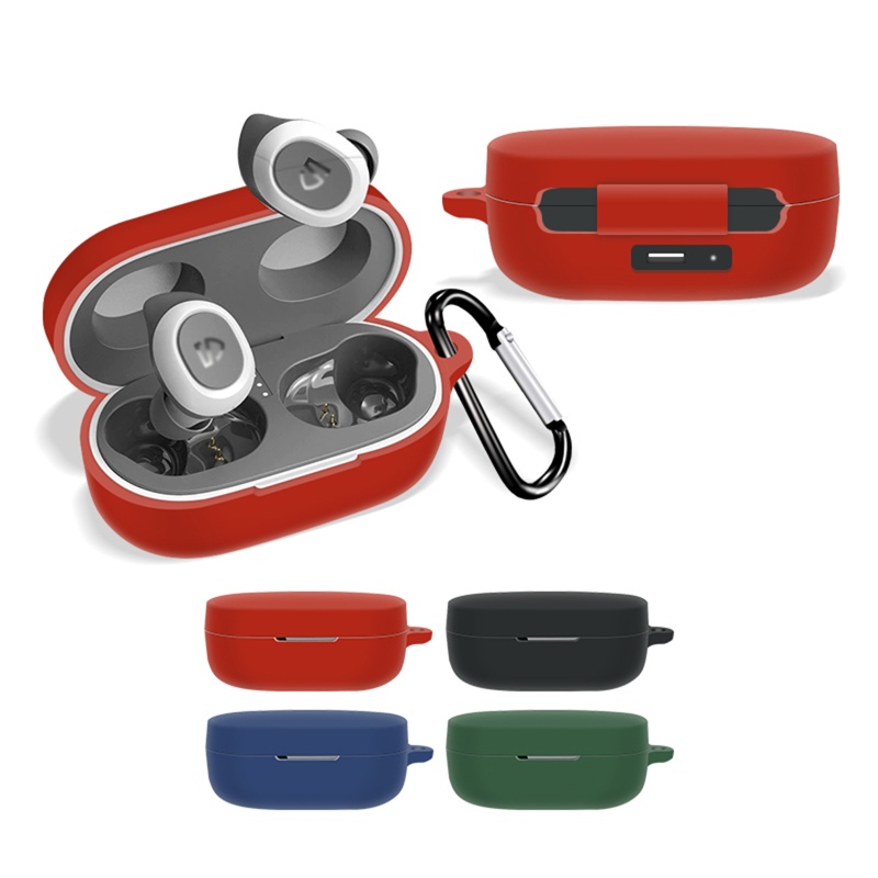 Bt Pelindung Earphone Ultra Slim &amp; Tipis Lembut Untuk Case Untuk SoundPEATS TrueFree2