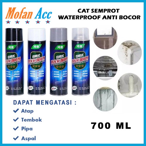 Spray Anti Bocor Waterproof Pelapis Dinding Tembok Atap Plafon Cat Semprot Tahan Air Leakproof