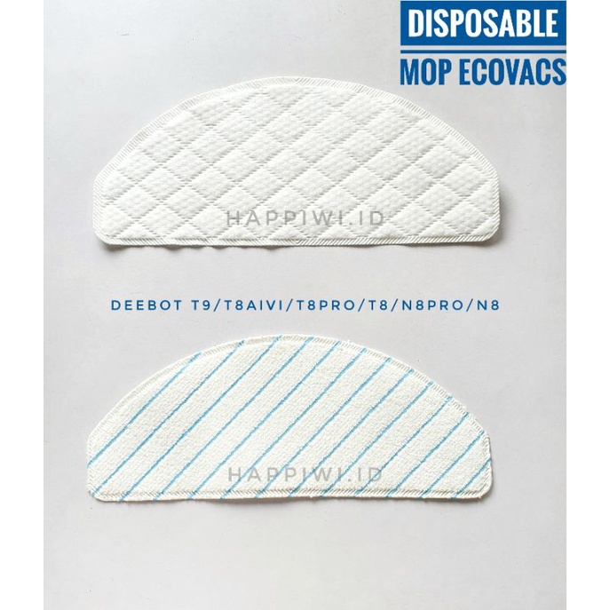 Ecovacs Deebot Ozmo T9 N8pro T8 T8aivi T8pro Disposable mop cloth Ecovacs refill kain pel Ecovacs Di