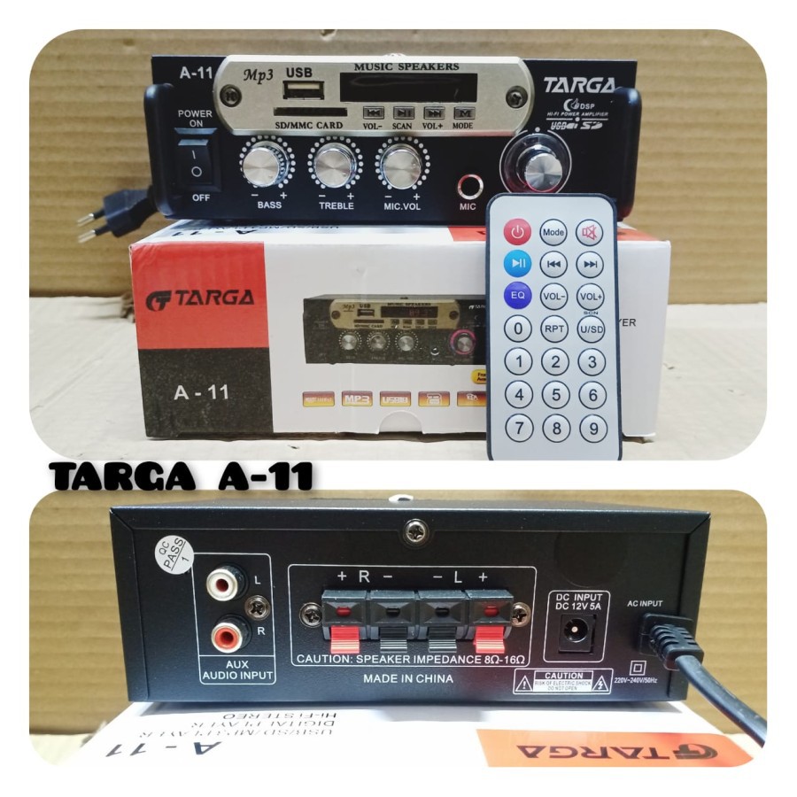 AMPLIFIER TARGA A-11 BLUETOOTH USB AMPLI MINI TARGA A 11