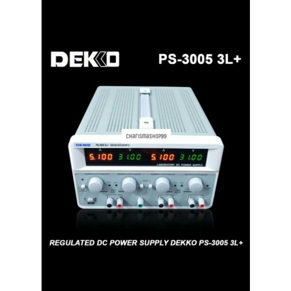 Power Supply DEKKO ORI PS 3005 3L+ -30V 5A Regulated DC