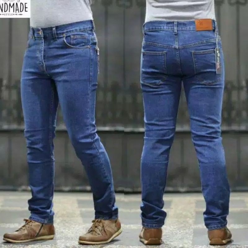 Celana Jeans Slimpit Pria Stret Original Celana Levis Cowok Murah Size:S-XL.33-36